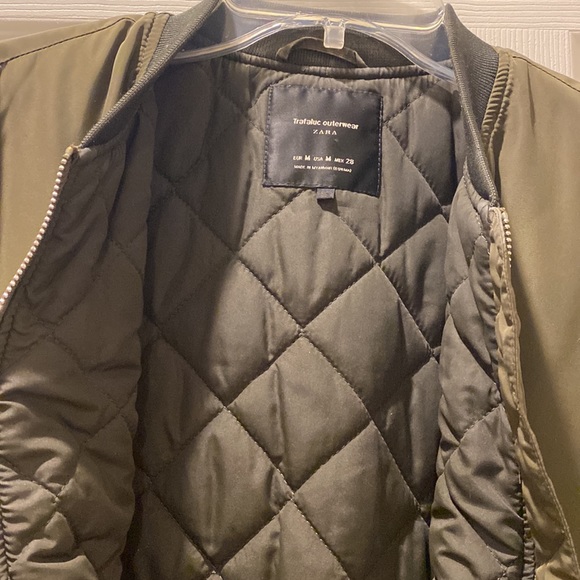 Zara green bomber jacket - Picture 6 of 6